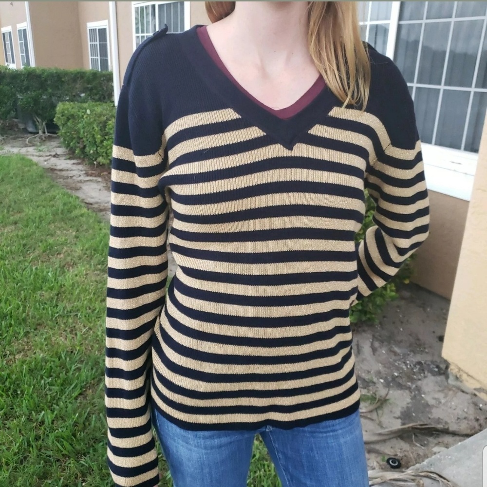 Ralph Lauren Jeans Company V Neck Sweater Women XL